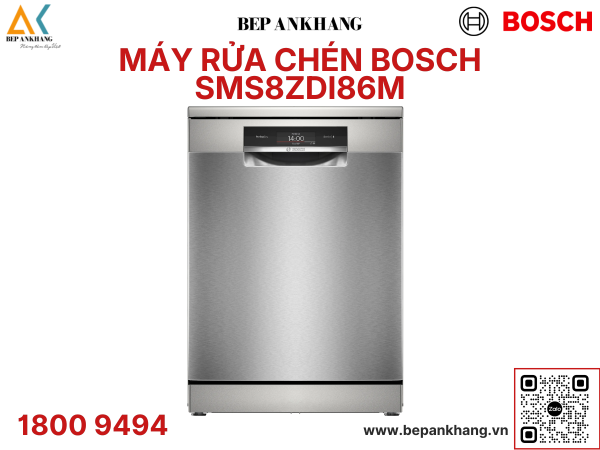 Máy rửa chén độc lập Bosch SMS8ZDI86M Series 8 - Mới nhất 2026